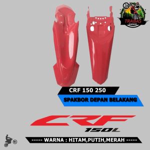 SPAKBOR SET DEPAN BELAKAN CRF 150L 150 250 MOTOR TRAIL CROSS SUPERMOTO SUPER MOTO DIRTBIKE DIRT BIKE