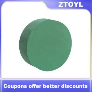 【ZTOYL】 Màu Xanh Lá Cây Hoa Bọt 10x4Cm Vòng Hoa Bọt Gạch Đa-Mục Đích Khô Hoa Bọt Khối Hoa Bùn Tự Làm Hoa Sắp Xếp Kit