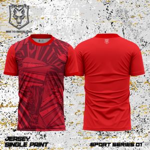 kaos running jersey olahraga lari single print sport