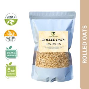 Australia Whole Grain Rolled Oats Oatmeal - Organic Diabetic Friendly High Fiber Overnight Oats - 1kg Bag