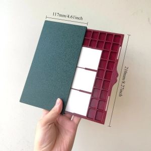 Pull-out Ultra-thin Watercolor Empty Ceramic Palette for TN Handbook Artist Travel Portable Painting Art Supplies