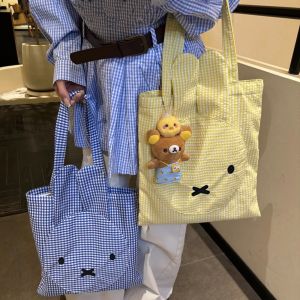 COPOTIYA จุได้มาก กระเป๋าผ้าใบกระต่าย เหมาะกับการแต่งตัวทุกสไตล์ แบบพกพาได้ กระเป๋าถือสำหรับช็อปปิ้ง แฟชั่นสำหรับผู้หญิง การเดินทางการเดินทาง กระเป๋าสะพายไหล่เดียว สาวๆ