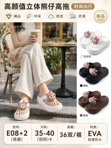 [Free Shipping] Wuchuan Shoe Factory Thick-Soled Non-Slip WomenS Slippers For Home And Outdoor Wear Durable EVA Flip-Flops Summer New Style 2026