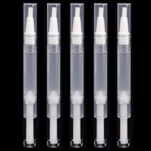 5Pcs 3Ml kem nền dạng lỏng Pha Chế Bút Quay Thuận Tiện Du Lịch Trang Điểm chai rỗng Với Bàn Chải chai có thể đổ đầy lại