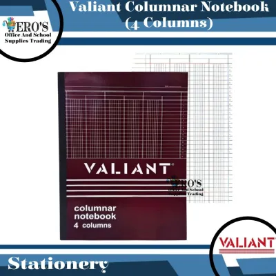 Valiant Columnar Notebook (4 Columns)