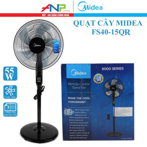 Quạt Cây Midea FS40-15QR (Công Suất 50W 5 Cánh Điều Khiển Từ Xa Chỉnh Gió 3 Tốc Độ)