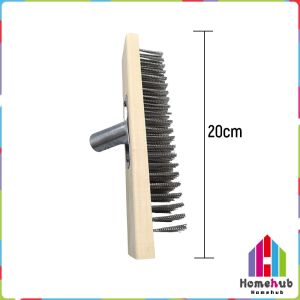 HB 20/30cm Stainless Steel Wire Brush Head Moss Brush Heavy Duty Floor Brush