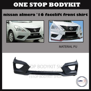 NISSAN ALMERA 16 FACELIFT FRONT SKIRT (NISMO) POLYURETHANE (PU) SKIRT LIP BODYKIT