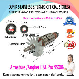 Armature /Angker H&L Pro 9500N Untuk Mesin Gerinda Makita