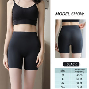 Women Safety Slip Shorts Under Skirt Seamless Anti Chafing Boxer High Waist Boyshorts Anti-emptied Panties Yo Ga Short Pants High Waist seamless safty pants High Waist Hip Lifting Body Shaper Corset Safety Pants Shorts High Waist Panty