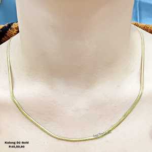 Kalung Wanita Titanium Motif Belut Tipis Anti Karat