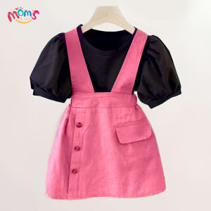 Ribbon Coquette Terno Set for Kids Girls 5-12Y Cute Vest Tops + Pleated Skirt Formal Casual Outfit for Girls