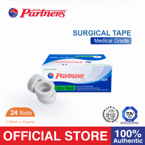 Partners Surgical Tape 1/2 inch x 10 yards - 24rolls/box