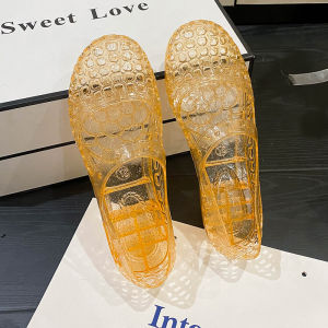 [Free Shipping] Fashionable Crystal Sandals For Women Suitable For Outdoor Wear In Summer Versatile Hollowed-Out Breathable Non-Slip Wear-Resistant Suitable For Mothers
