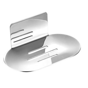 Stainless Steel Soap Holder Rusts Resistant Bathroom Organizers Wall Mount Soap Dish For Shower Sink Countertop Storage