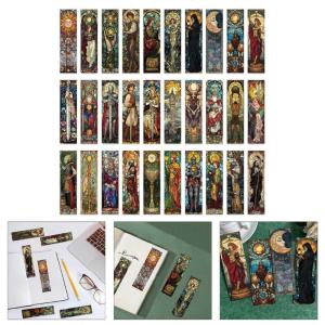 30Pieces Tarot Card Themed Bookmarks Reading Aids for Book Lover Writer Student Paper Book Markers Book Page Divider