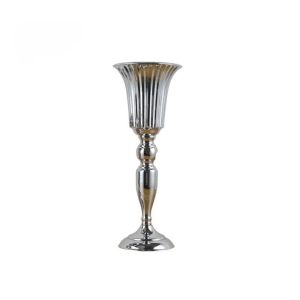 USECOAT Golden Metal Trumpet Vases Decorative Anti-fall Artificial flowers Pot Creative European Style Wedding Flower Vase for Home