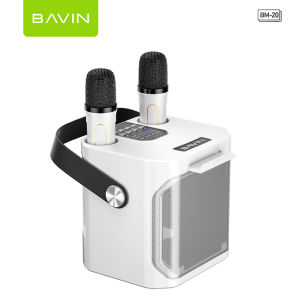 BAVIN BM20 / BM22 Professional Karaoke Bluetooth Portable Speaker Dual Microphone w/ Phone Stand