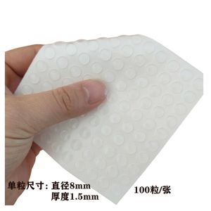 Door Stopper Transparent Protector Wall Round Silicone Door Stopper Door Handle Bumper Guard Stopper For Home