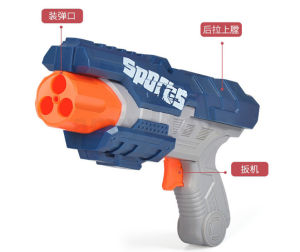 Soft Bullet Pistol Gun / Children Electric Machine Gun Shooting Toy With Sound and Light Music ( FAST DELIVERY )