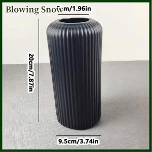 Blowing Striped -Like Plastic Vase For Flowers Decorative Floral Arrangement Display Creative Little Flower Vase