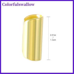 Colorfulswallow 1 cái đơn giản dài ống hình học bằng thép không gỉ tai clip cho nam giới phụ nữ không Ear Cuff trang sức thời trang hàng ngày mặc phong cách