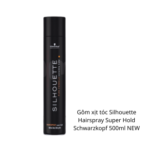 Keo Xịt Schwarzkopf Silhouette Hairspray Super Hold Giúp Giữ Nếp Siêu Cứng Dành Cho Mọi Loại Tóc 500ml