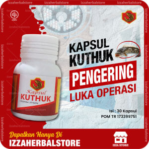Kapsul Kuthuk 30 Caps Pengering Luka Pasca Operasi Ekstrak Ikan Gabus Mempercepat Pengering Luka