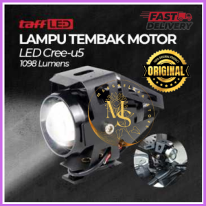 COD TaffLED Lampu Tembak Motor Transformer LED Cree U5 1098lm Cool White / Lampu Tembak Motor Super Terang / Lampu Tembak Motor Touring Tanpa Aki / Lampu Tembak Body Tahan Karat  1098 Lumens / Lampu Tembak Super Kokoh