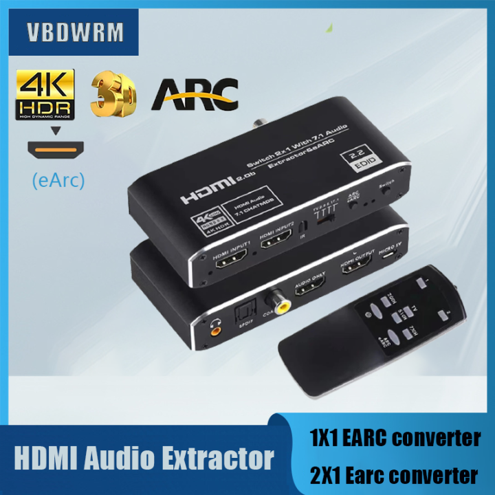 HDMI Earc adapter 4K 60Hz HDMI Audio converter HDMI E-arc Audio