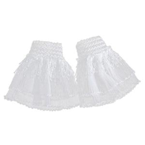 Double Layer Lace Sleeves Wrist Cuffs Arm Covers Decorative Sleeves For Office Women Daily and Party Clothing Enhancer