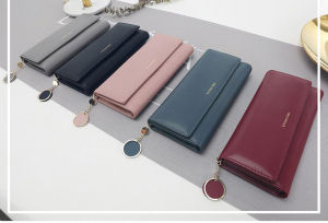 Long Women Wallet Fashion Lady Purse Money Bag Big Capacity Leather Cluth Wallets Clutch for Phone Credit Card Passport Multifunction Can Put Phone
