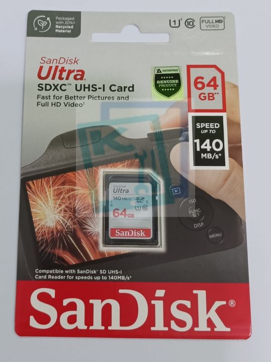 64 Gb Memory Hp Full Memory Card Sandisk SDXC Ultra [64 GB/Class