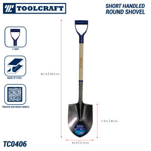 TC Shovel Treated Oak Wooden Handle Pala (TOOLS FOR AGRICULTURE AND GARDENING)