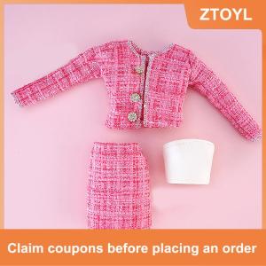 【ZTOYL】 1 bộ 30cm thời trang búp bê Quần áo thời trang ba mảnh phù hợp với 1:6 đa khớp búp bê ăn mặc phụ kiện