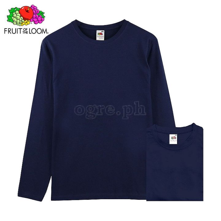 Fruit%20of%20the%20Loom%20Navy%20Blue%20Classic%20Comfort%20Style%20Long%20Sleeves%20Tee%20165gsm%20100%25%20Cotton%20-%20Image%205