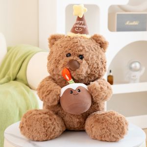 Birthday Bear Stuffed Toy Kids Teddy Bear Stuffedtoy Cute Plushie Gift For Girlfriend
