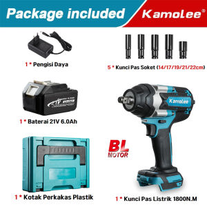Kamolee Tool Electric Impact Wrench 1800 N.m Torque 1/2 Inch Compatible with Makita 18V Battery