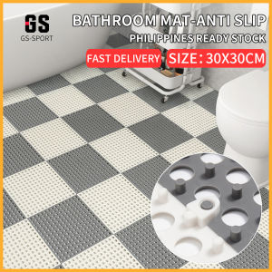 bathroom mat non slip 30x30cm Square PVC Kitchen Floormat for Toilet Puzzle Mat Bathroom Accessories