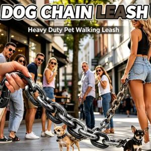 JAYQQ Hài hước Dây Dắt Giống Thật Bền bỉ Nhựa Dây dắt chó  985/145/181cm Dây Xích Sắt Mô Phỏng Dành cho chó cưng