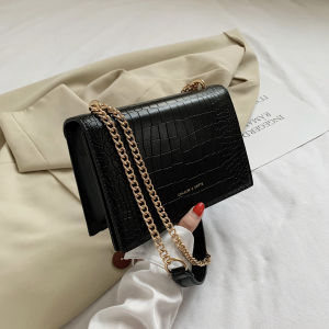(COD) High Quality Shoulder Bag Solid Versatile Crossbody Bag Chain Bag#B0182