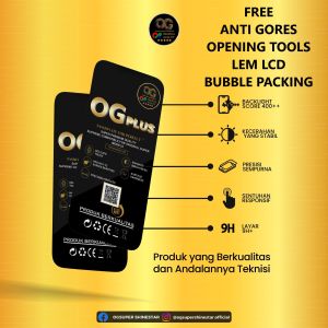 LCD+TS OPP REALME X/K3/RENO 2F/RENO 2Z BLACK OG SUPER ANTI GORES ~ BONUS LEM ~ OBENG SET