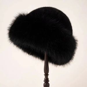 Thick Warm Plush Mongolian Hat Soft Windproof Hooded Cap Sweet Fluffy Plush Fisherman Headgear Hat