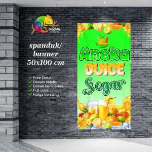 Cetak Spanduk Banner Aneka Juice Segar