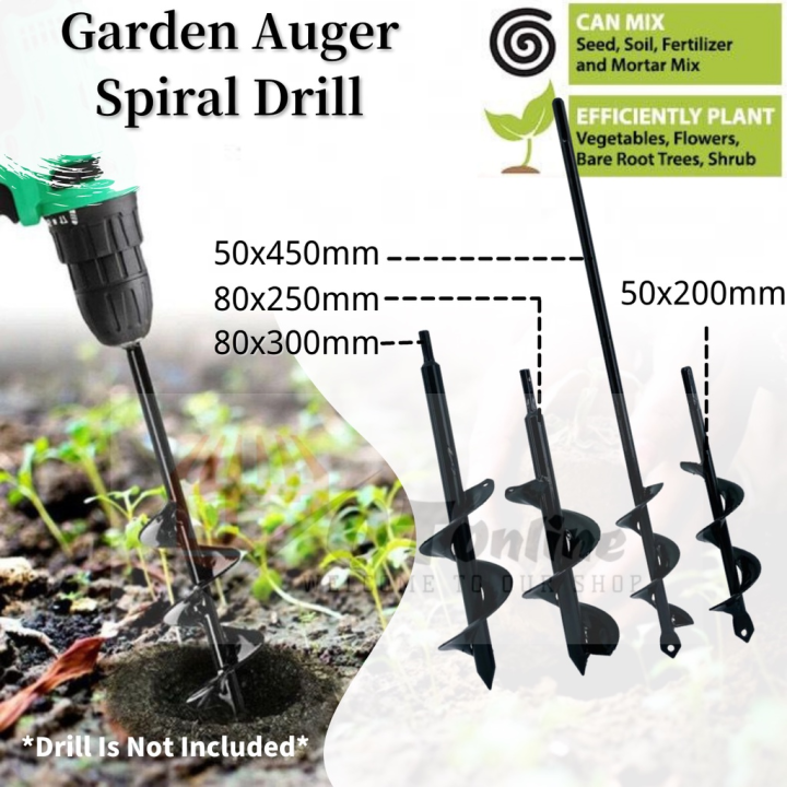 Auger Drill Bit used for Planting Drill Auger Yard Gardening Planting ...