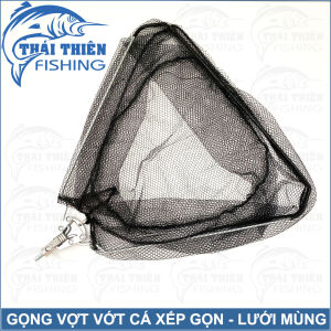 Gọng Vợt Vớt Cá Tam Giác Gấp Gọn Lưới Mùng