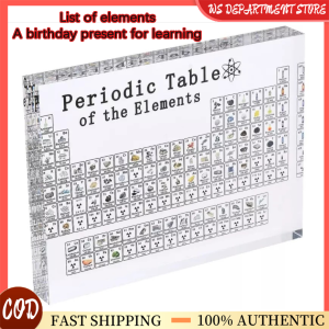 Interactive Crystalloid Periodic Table Set with Real Specimens - School & Office Learning/Decoration Gift