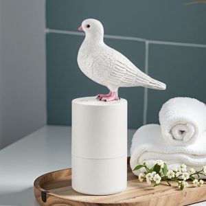 HOUCHU Pigeon Shape Foam Soap Dispenser Creative Blue Bird ABS Material Automatic Soap Dispenser Touchless Hygienic Foam Infrared Sensor Dispenser Home Use