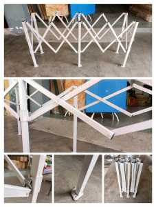 KAKI MEJA LIPAT SAIZ 8ftX2ft KAKI MEJA PASAR MALAM DAPAT SEKALI BESI SUPPORT