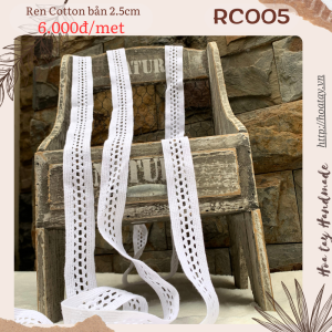 Ruy Băng Cotton Màu Trắng 2.5cm: Sự Lựa Chọn Hoàn Hảo Cho Trang Trí Thủ Công